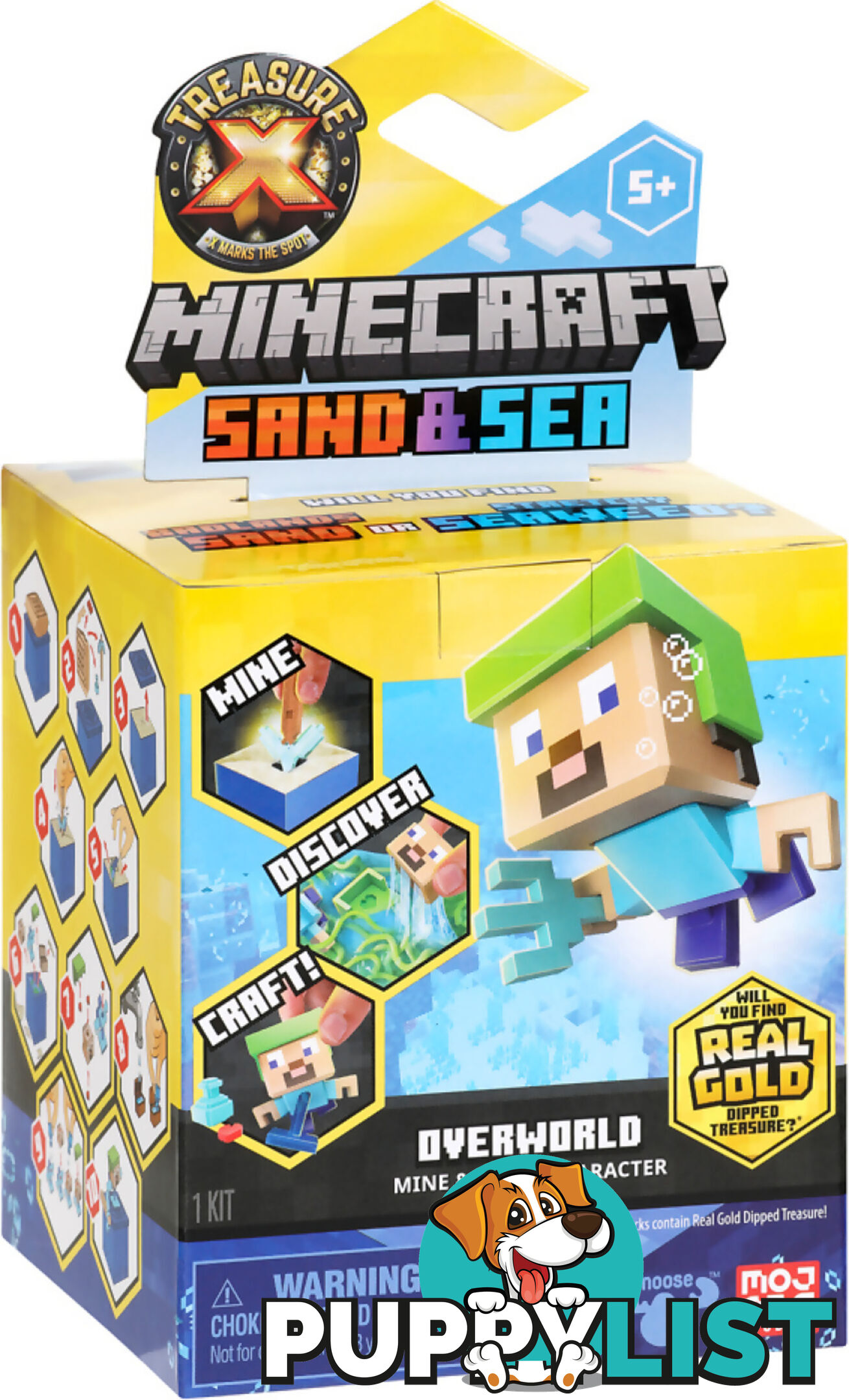 Treasure X - Minecraft Sand & Sea Overworld Mine & Craft Character - Mj41712 - 630996417102