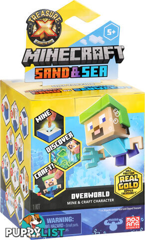 Treasure X - Minecraft Sand & Sea Overworld Mine & Craft Character - Mj41712 - 630996417102