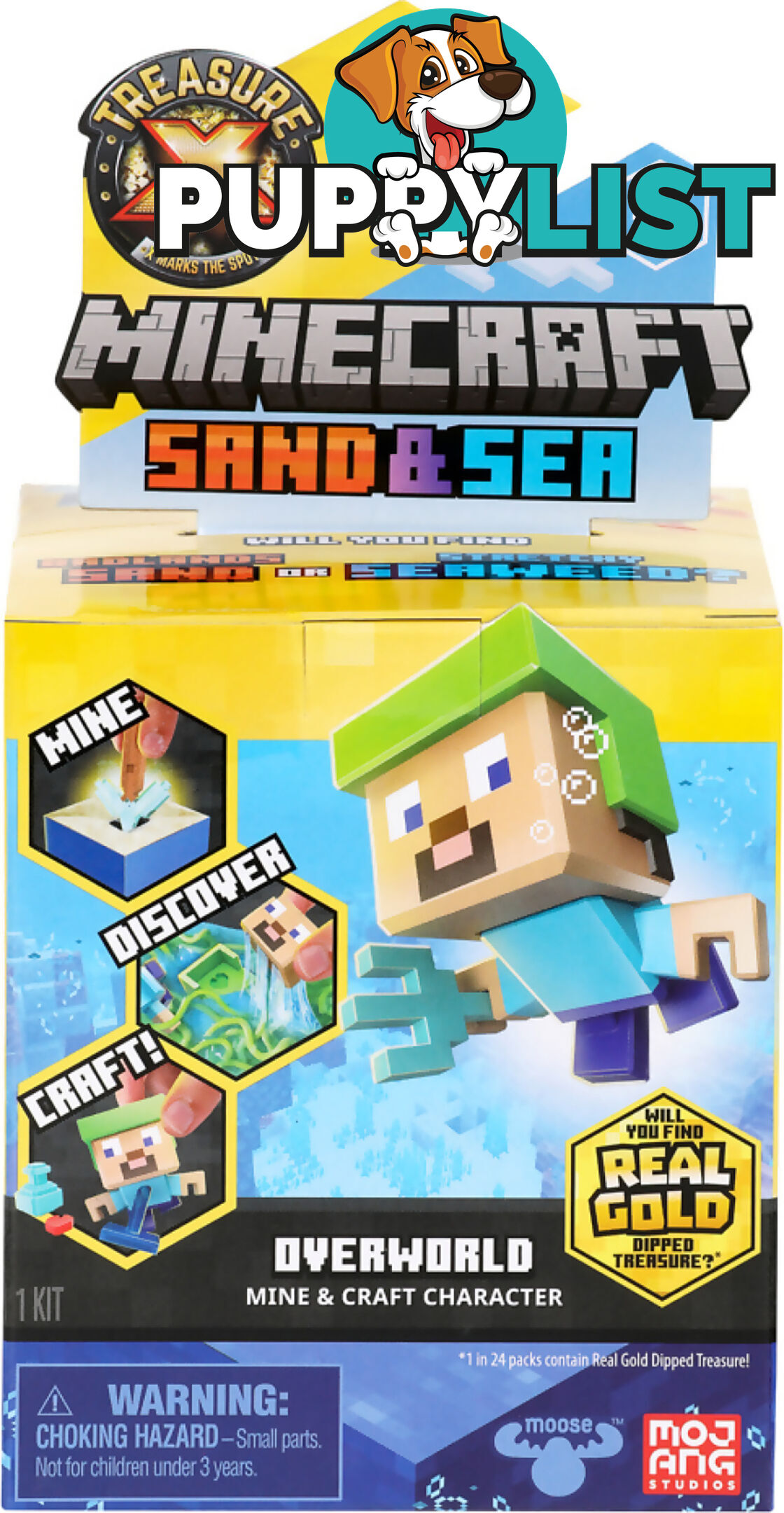 Treasure X - Minecraft Sand & Sea Overworld Mine & Craft Character - Mj41712 - 630996417102