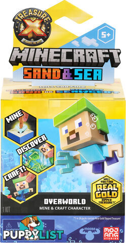 Treasure X - Minecraft Sand & Sea Overworld Mine & Craft Character - Mj41712 - 630996417102