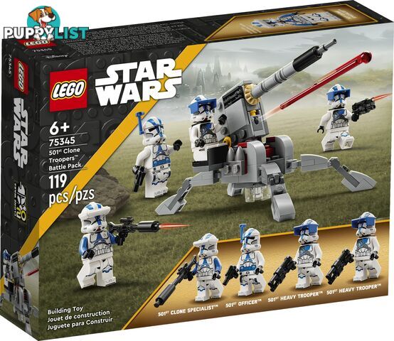 LEGO 75345 501st Clone Troopers Battle Pack - Star Wars - 5702017421292