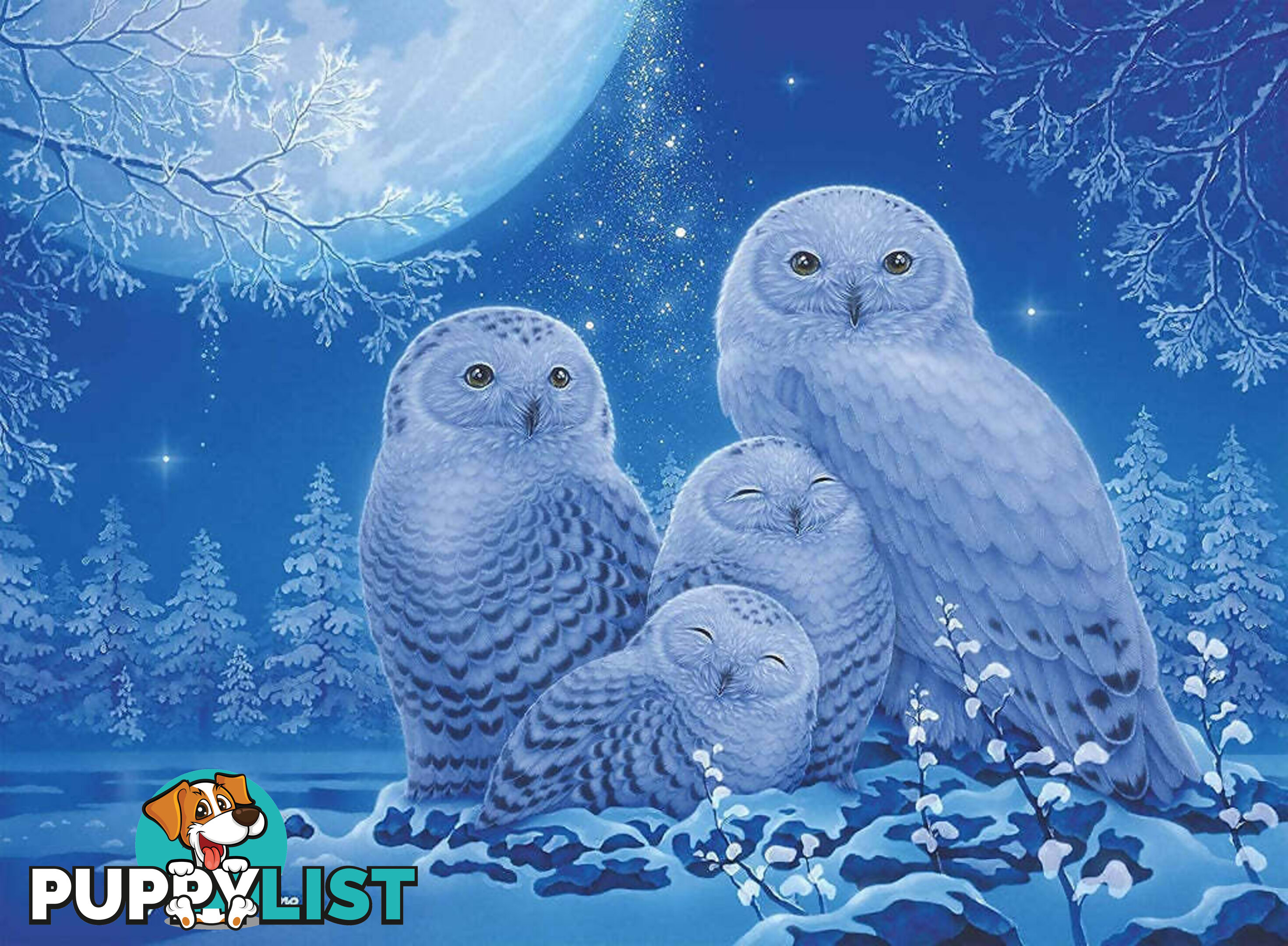 Ravensburger - Owls In The Moonlight Jigsaw Puzzle 500pc - Mdrb16595 - 4005556165957