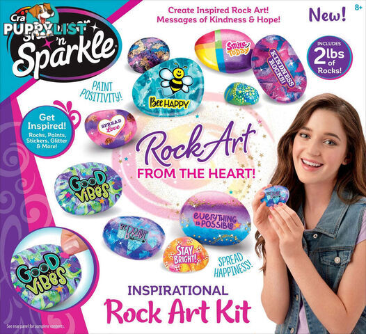 Cra-z-art - Shimmer 'n Sparkle Inspirational Rock Art Kit - Bg655204 - 884920655201