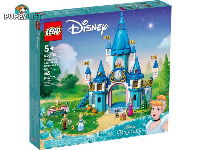 LEGO 43206 Cinderella and Prince Charming's Castle - Disney Princess Frozen - 5702017154336