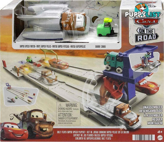 Disney Pixar - CARS - On The Road Salt Flats Super Speed Playset - Mattel - Mahhw70 - 194735078165