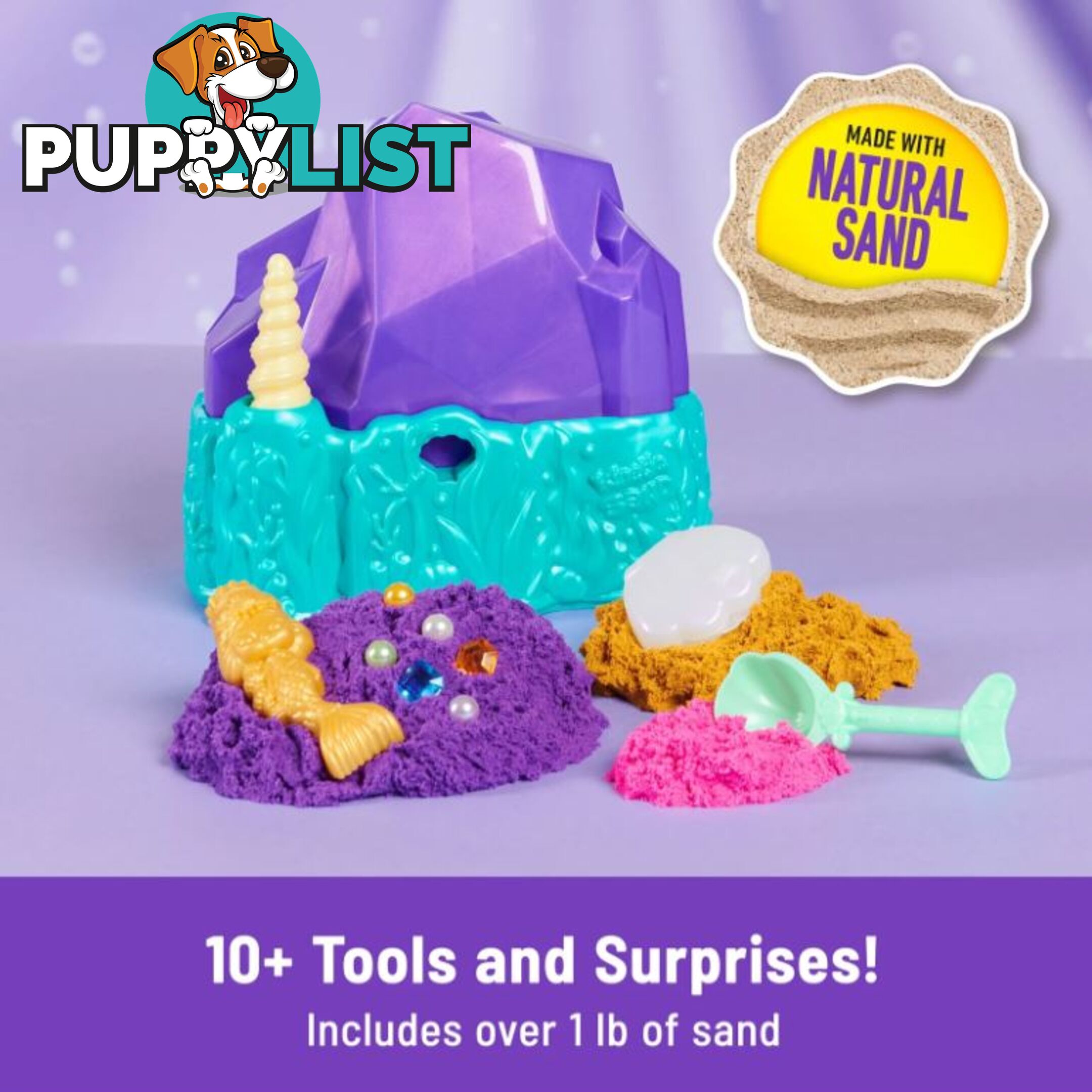 Kinetic Sand Mermaid Crystal Playset - Si6064333 - 778988425237