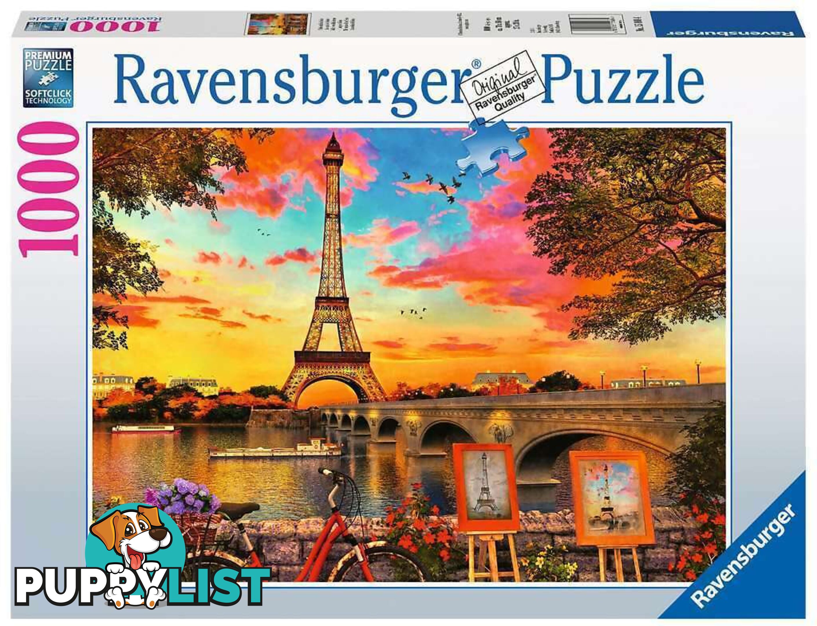 Ravensburger - Paris Banks Of Seine Le Quais De Seine Jigsaw Puzzle 1000pc - Mdrb15168 - 4005556151684