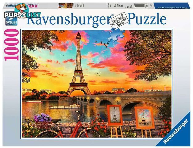 Ravensburger - Paris Banks Of Seine Le Quais De Seine Jigsaw Puzzle 1000pc - Mdrb15168 - 4005556151684