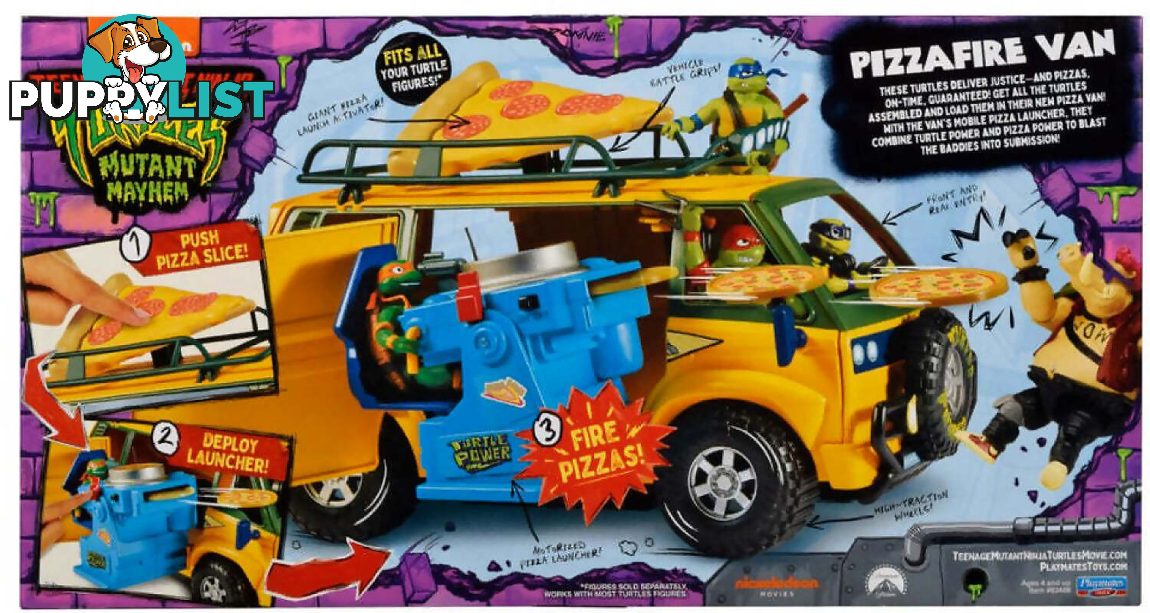 Tmnt Teenage Mutant Ninja Turtles - Mm Movie Pizza Van - Hs83468 - 043377834687