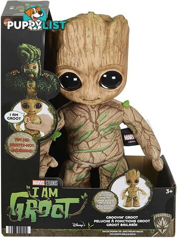 Marvel Plush I Am Groot Groovin & Talking Hjm23 - 194735090204