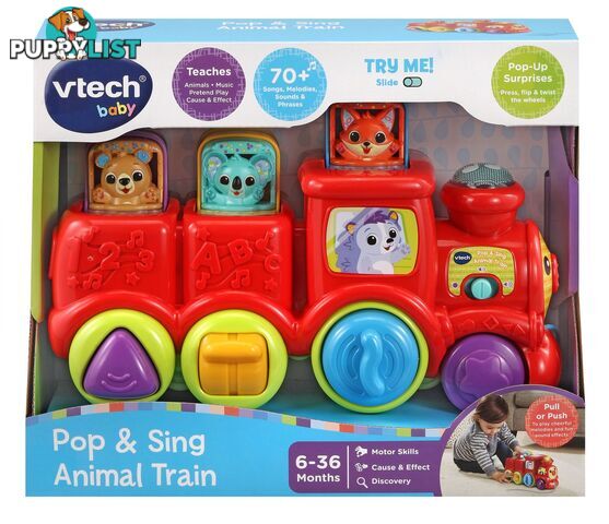 Vtech - Pop & Sing Animal Train - Tn80554903004 - 3417765549038