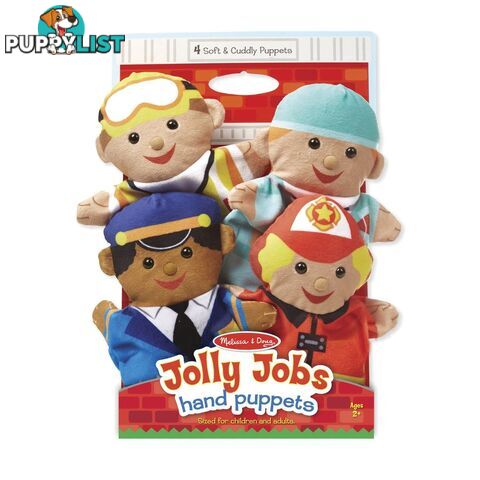 Melissa & Doug - 4 X Hand Puppets Set Jolly Helpers Mdmnd9086 - 000772090865