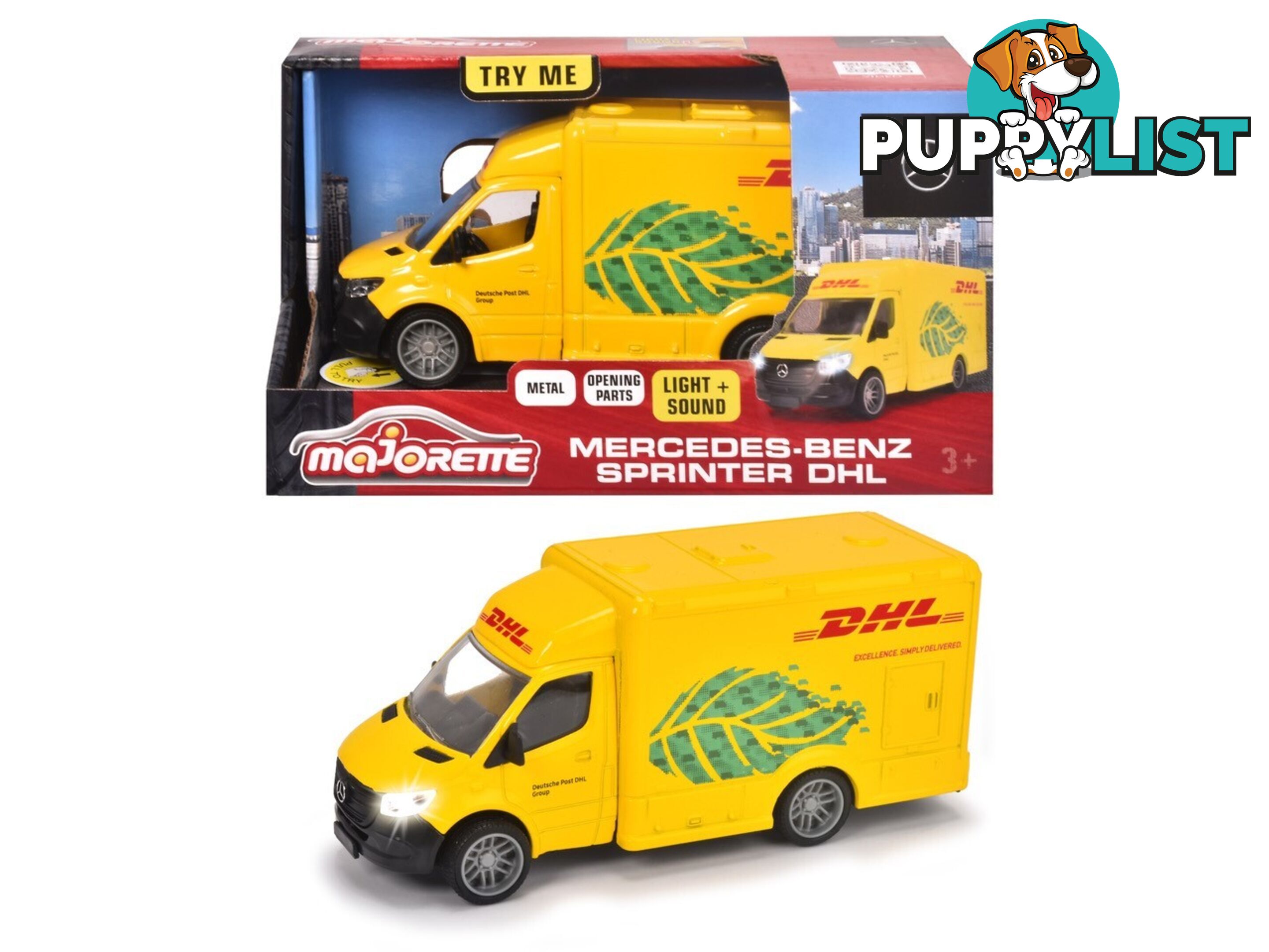 Majorette - Mercedes Sprinter Dhl Van - Rpmj68144 - 3467452068144