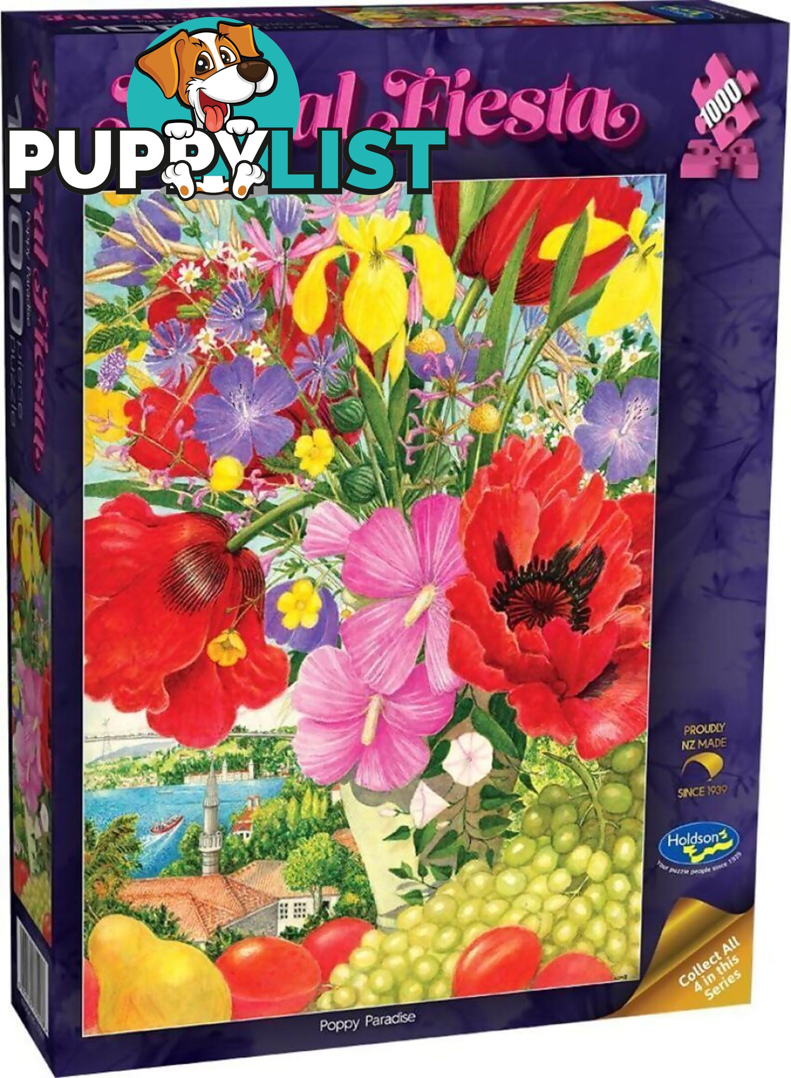 Holdson - Floral Fiesta Poppy Paradise Jigsaw Puzzle 1000 Pieces - Jdhol775576 - 9414131775576