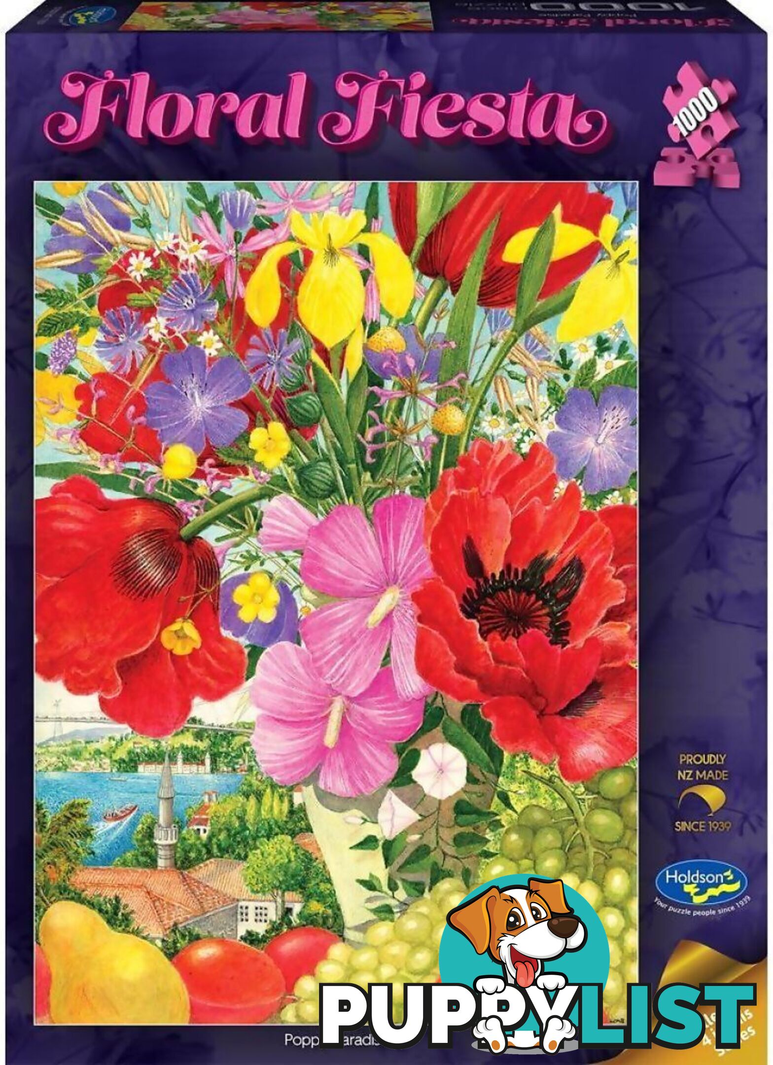 Holdson - Floral Fiesta Poppy Paradise Jigsaw Puzzle 1000 Pieces - Jdhol775576 - 9414131775576