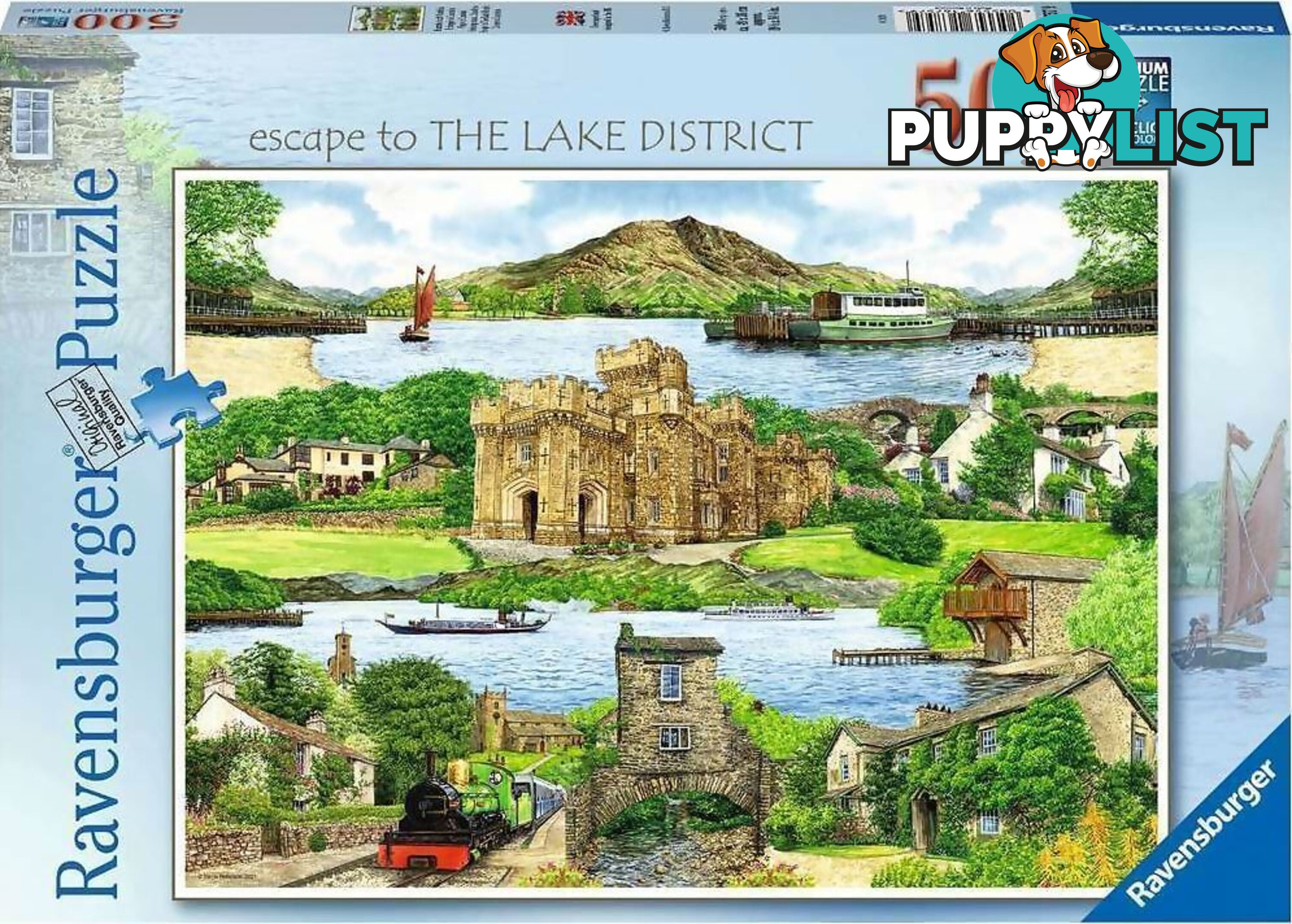 Ravensburger - Escape To The Lakes District Jigsaw Puzzle 500pc - Mdrb16757 - 4005556167579