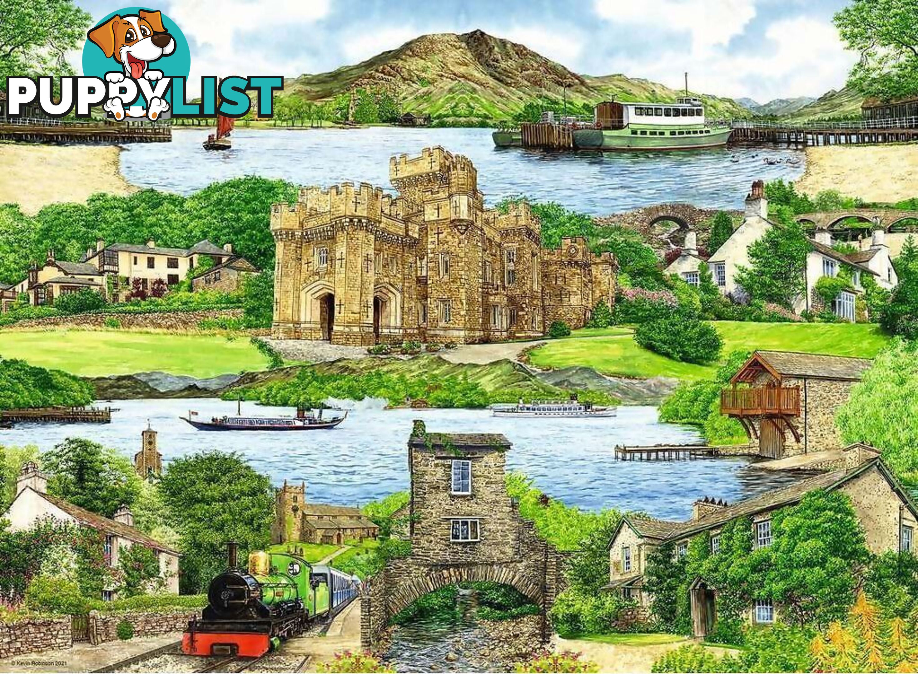 Ravensburger - Escape To The Lakes District Jigsaw Puzzle 500pc - Mdrb16757 - 4005556167579