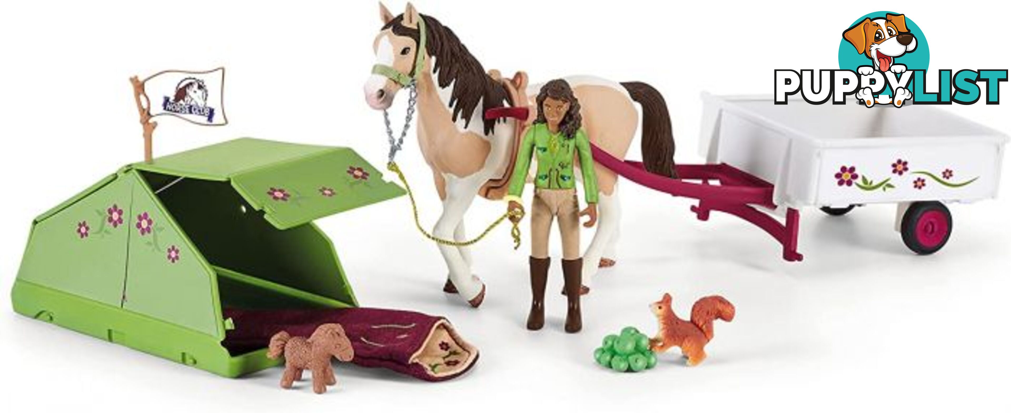 Schleich - Horse Club Sarahs Camping Adventure Playset Sc42533 - 4059433340845