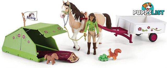 Schleich - Horse Club Sarahs Camping Adventure Playset Sc42533 - 4059433340845