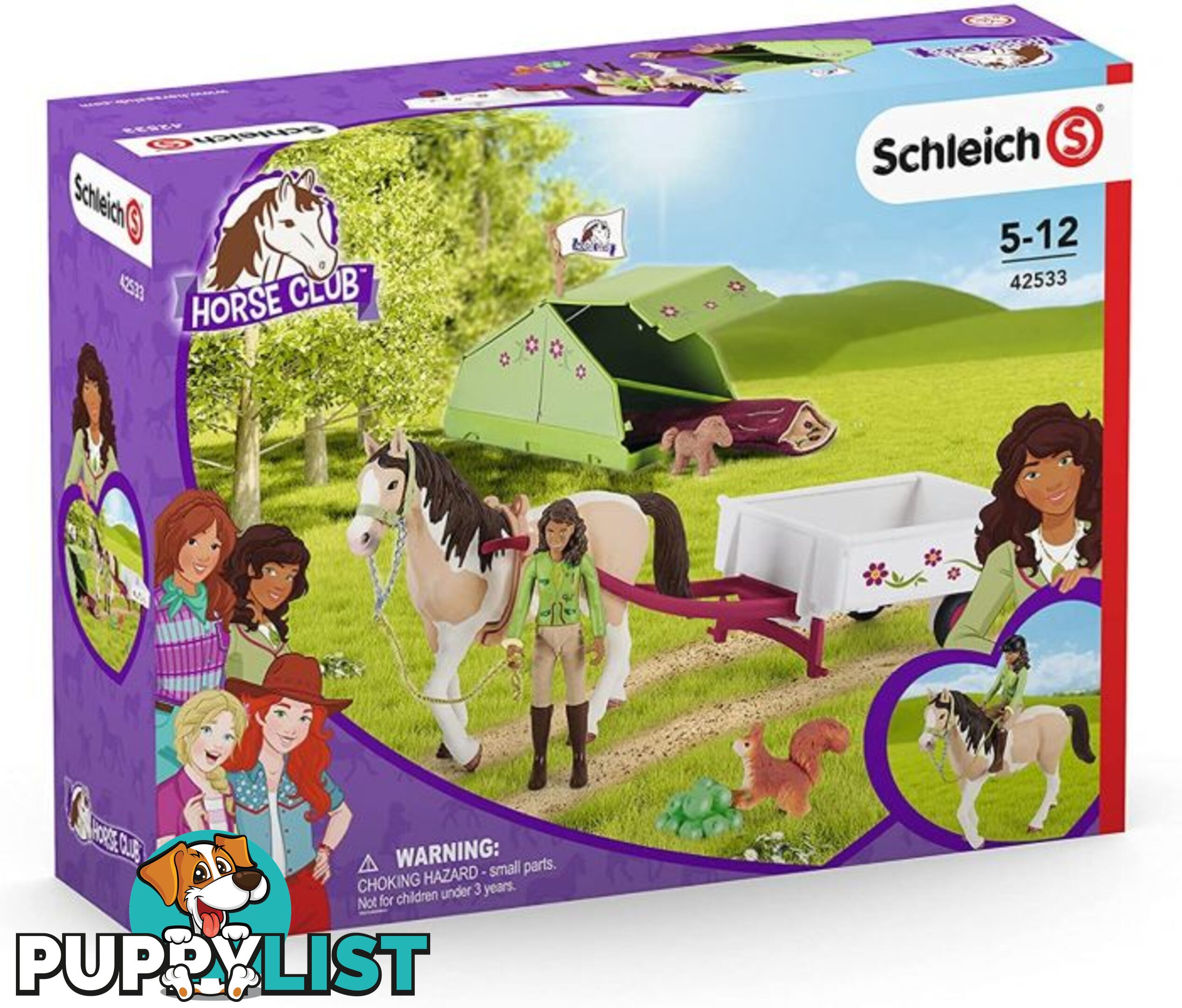 Schleich - Horse Club Sarahs Camping Adventure Playset Sc42533 - 4059433340845