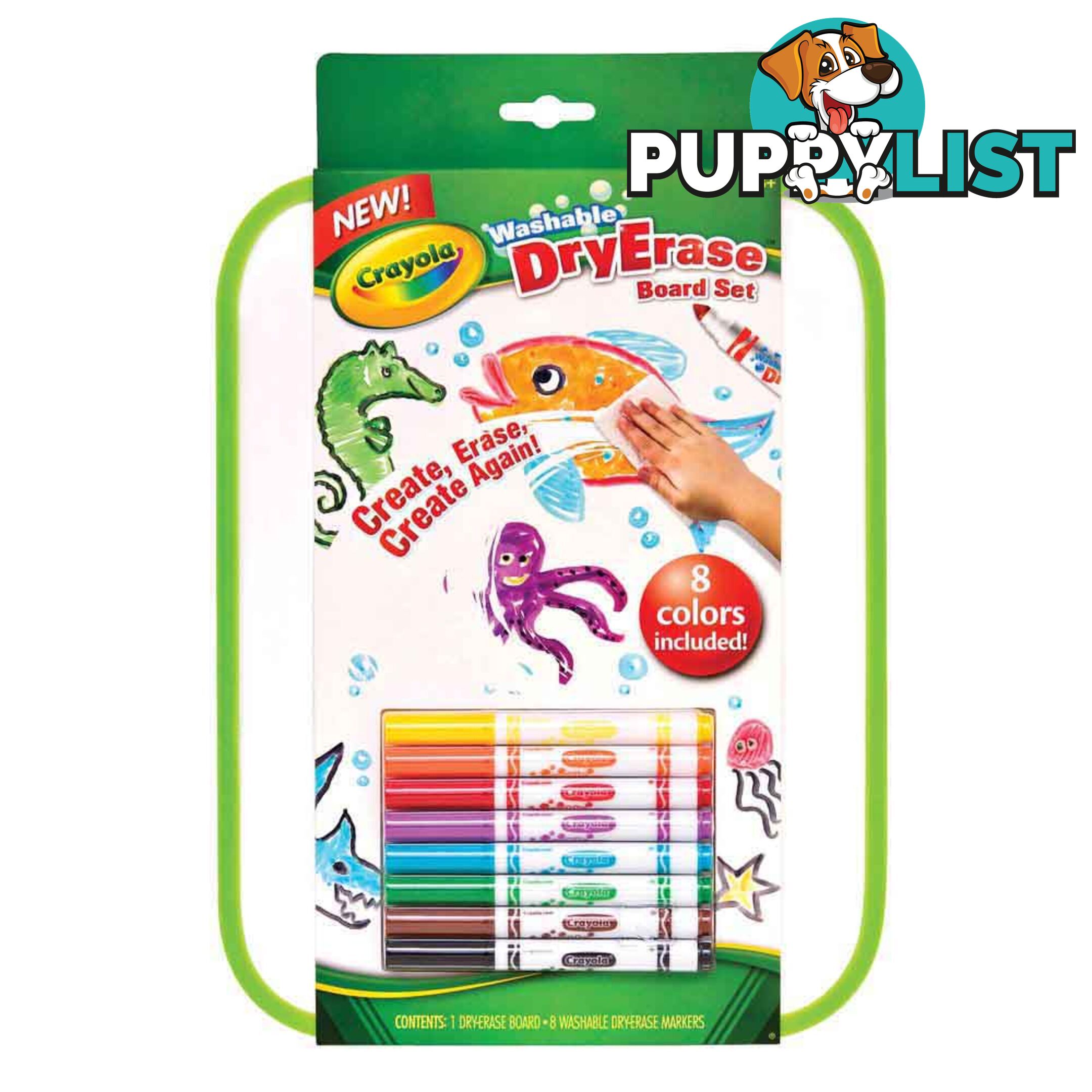 Crayola Dry Erase Board And 8 Washable Markers - Bs988676 - 071662086763