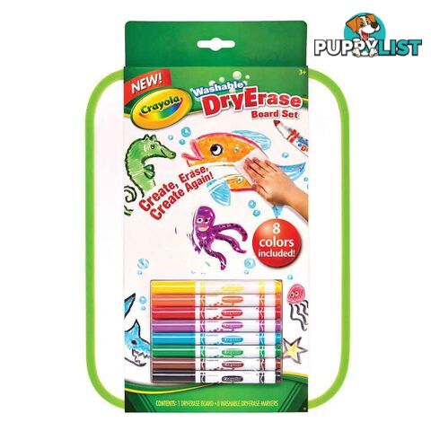 Crayola Dry Erase Board And 8 Washable Markers - Bs988676 - 071662086763