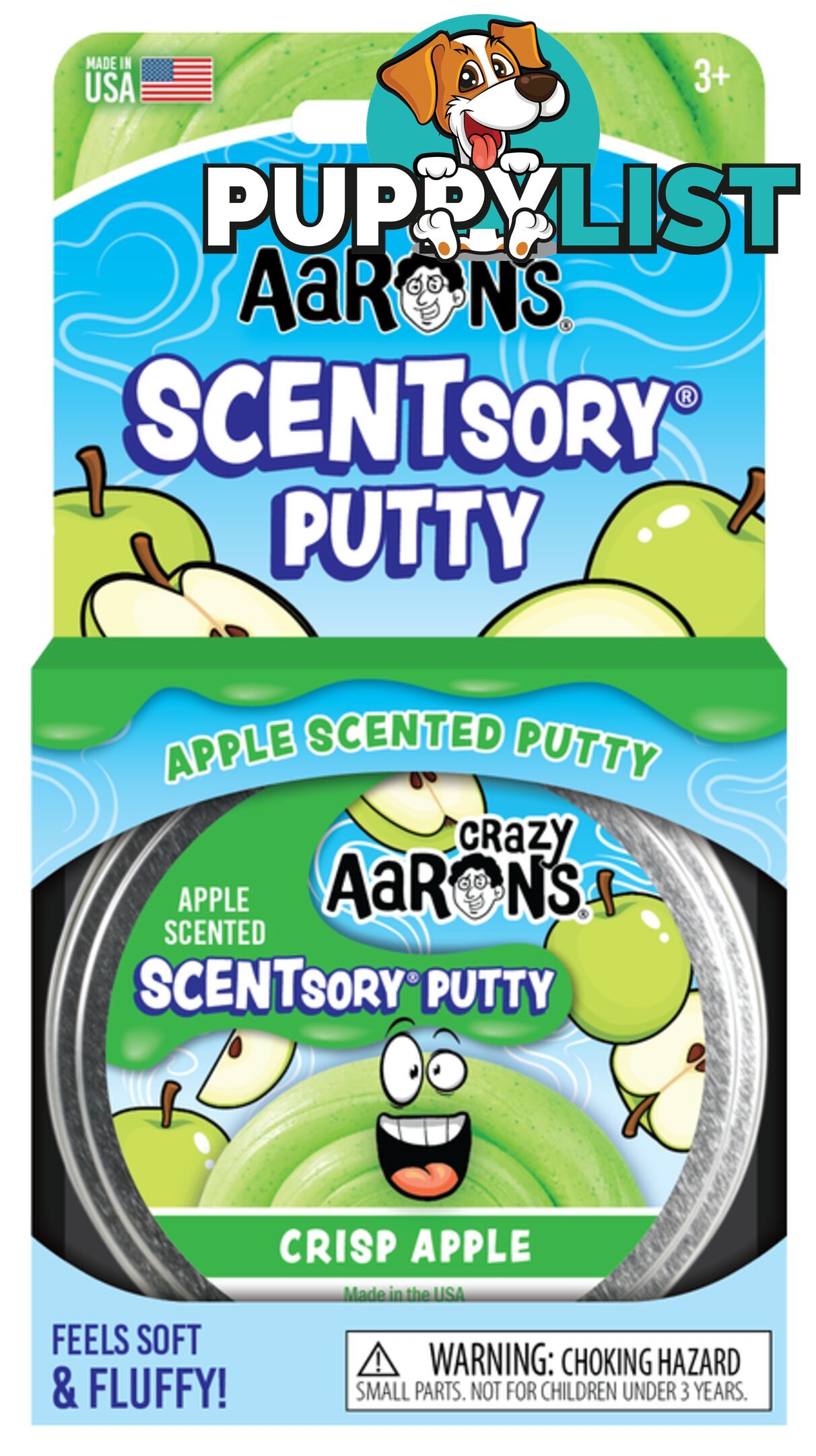 Crazy Aaron's Scentsory Putty Crisp Apple 2.5inch - Bgscnga055 - 810066953048