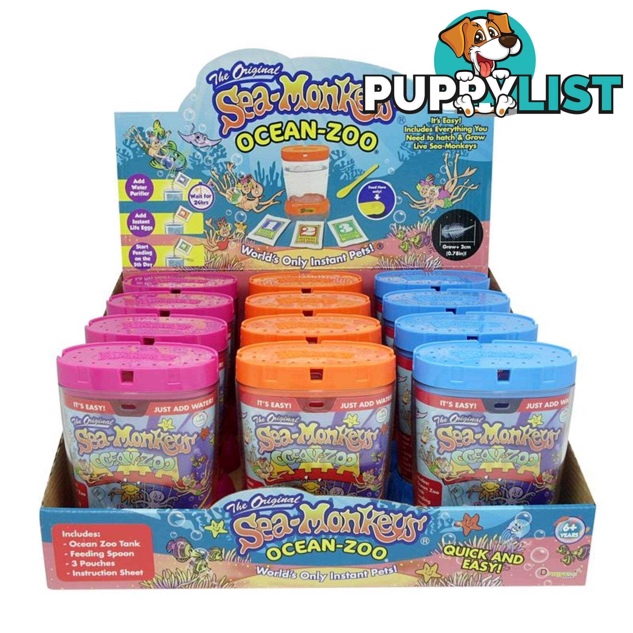 Sea Monkeys - Ocean Zoo Assorted Styles - Art66001 - 4894166232230