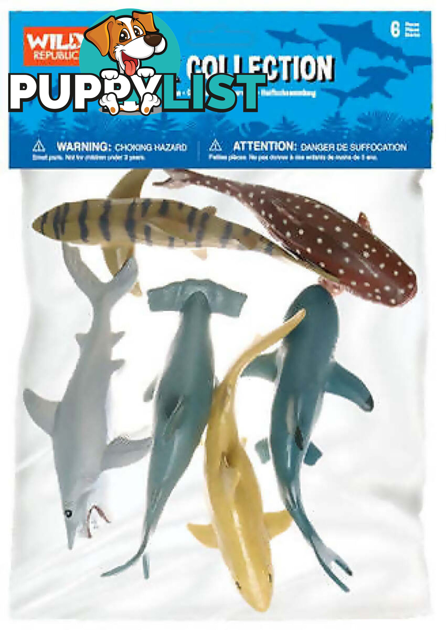 Wild Republic - Polybag Shark Collection - Wr64577 - 092389645774