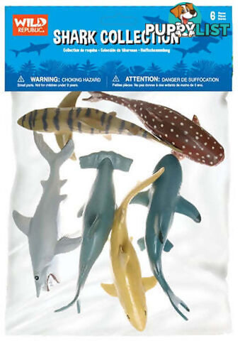 Wild Republic - Polybag Shark Collection - Wr64577 - 092389645774