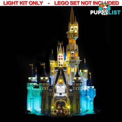 LIGHT KIT for LEGO Disney Castle 71040 - Light My Bricks - 793591188263