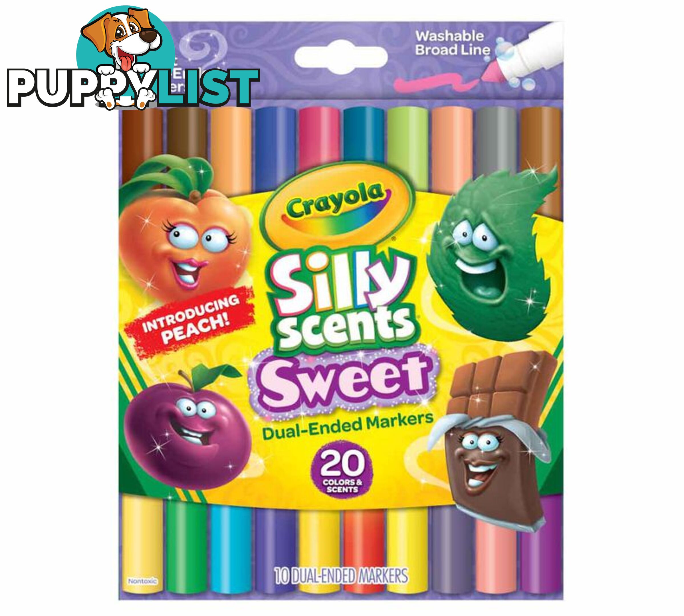 Crayola - Silly Scents Sweet Dual-ended Markers 10 Count - Bs588339 - 71662083397