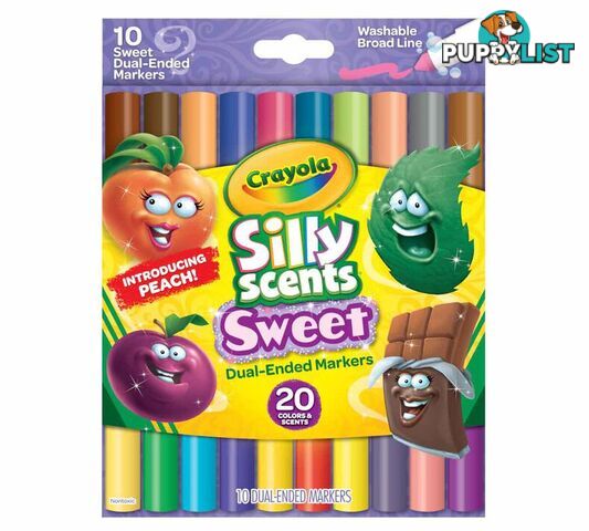 Crayola - Silly Scents Sweet Dual-ended Markers 10 Count - Bs588339 - 71662083397