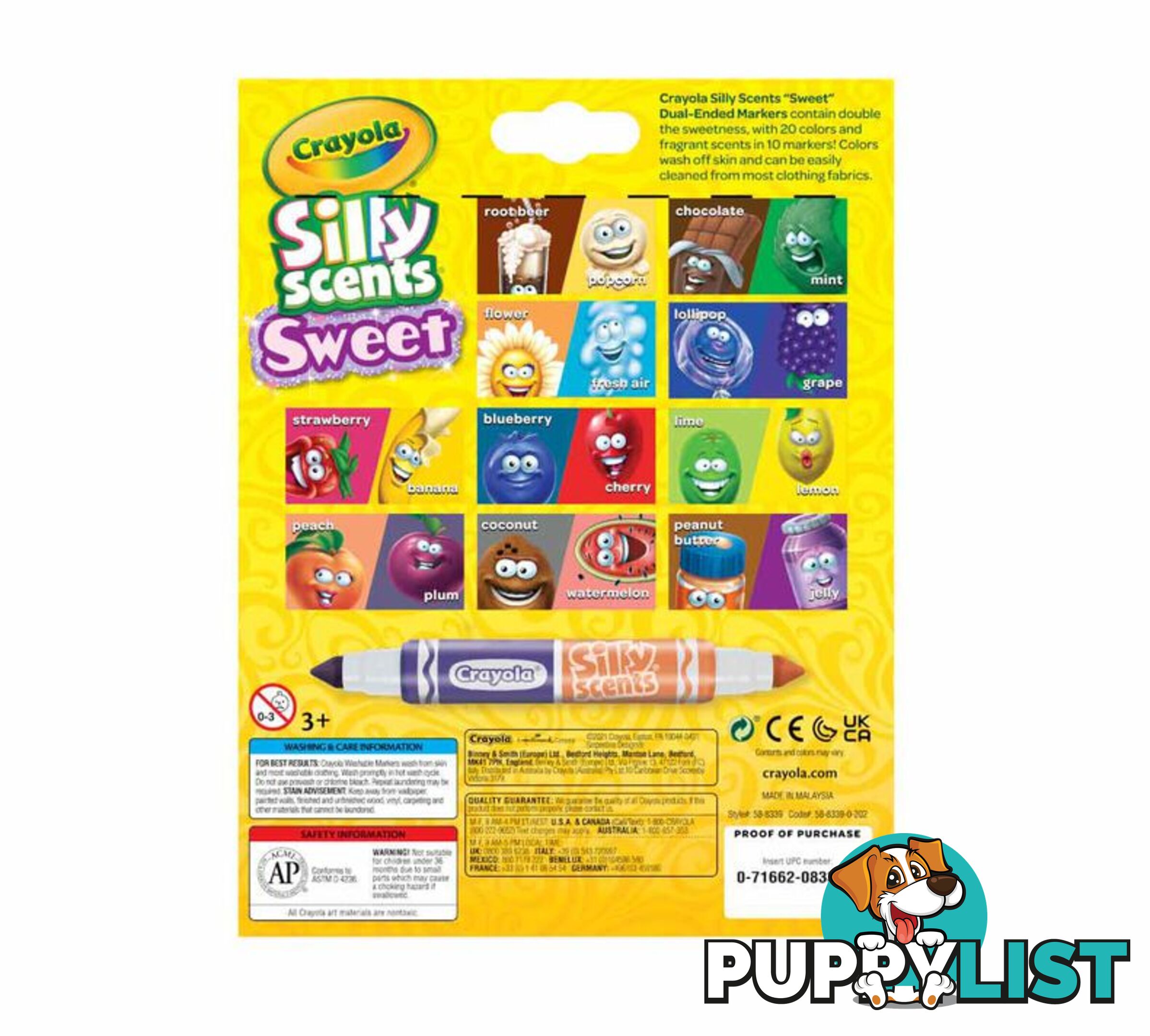 Crayola - Silly Scents Sweet Dual-ended Markers 10 Count - Bs588339 - 71662083397