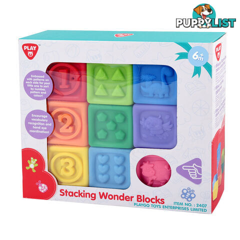 Stacking Wonder Blocks Playgo Toys Ent. Ltd. - T65982 - 4892401024077