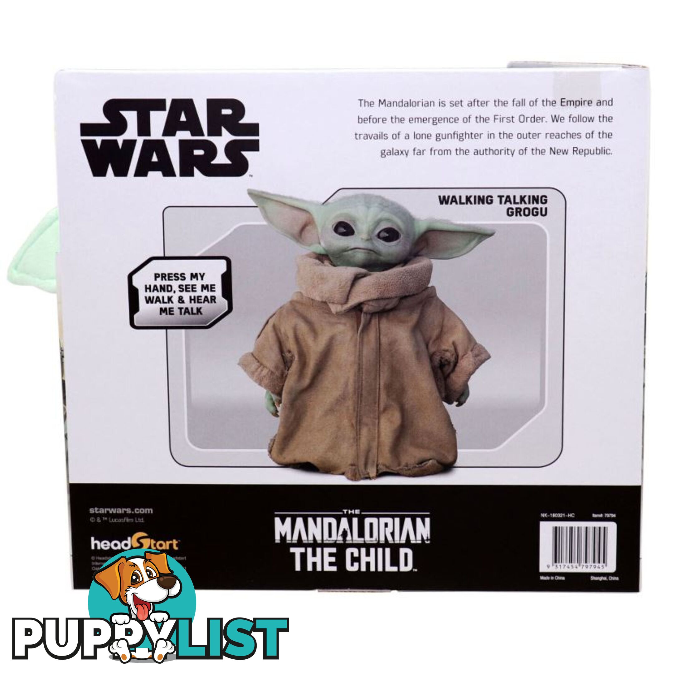 Star Wars The Child Walking Talking Plush - Hs79794 - 9317454797945