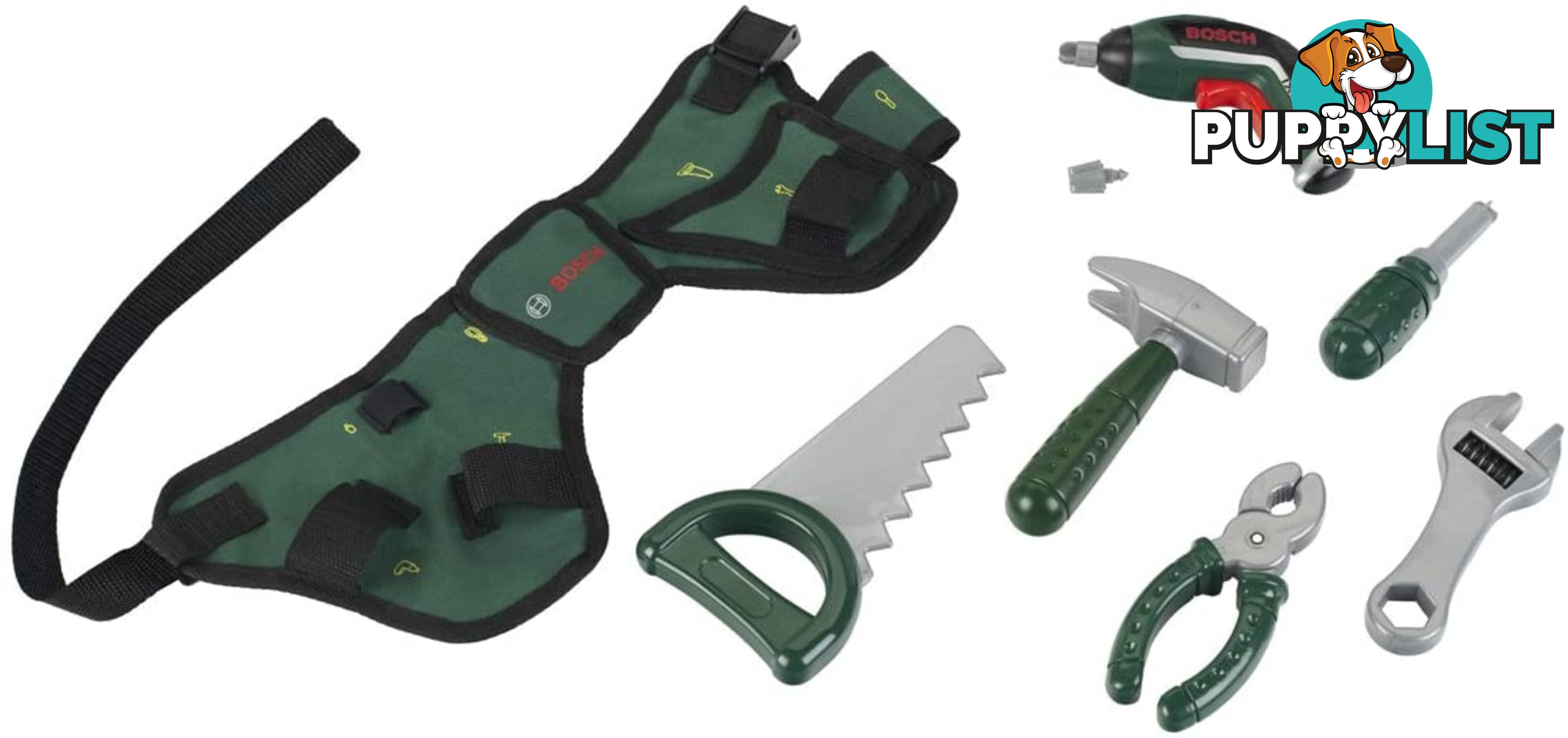 Bosch Tool Belt  And Assorted Accessories And Toy Tools Azatk8313 - 4009847083135