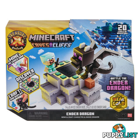 Treasure X - Minecraft Caves & Cliffs Ender Dragon Mine & Craft Character & Ender Dragon - Mj41677 - 630996416778