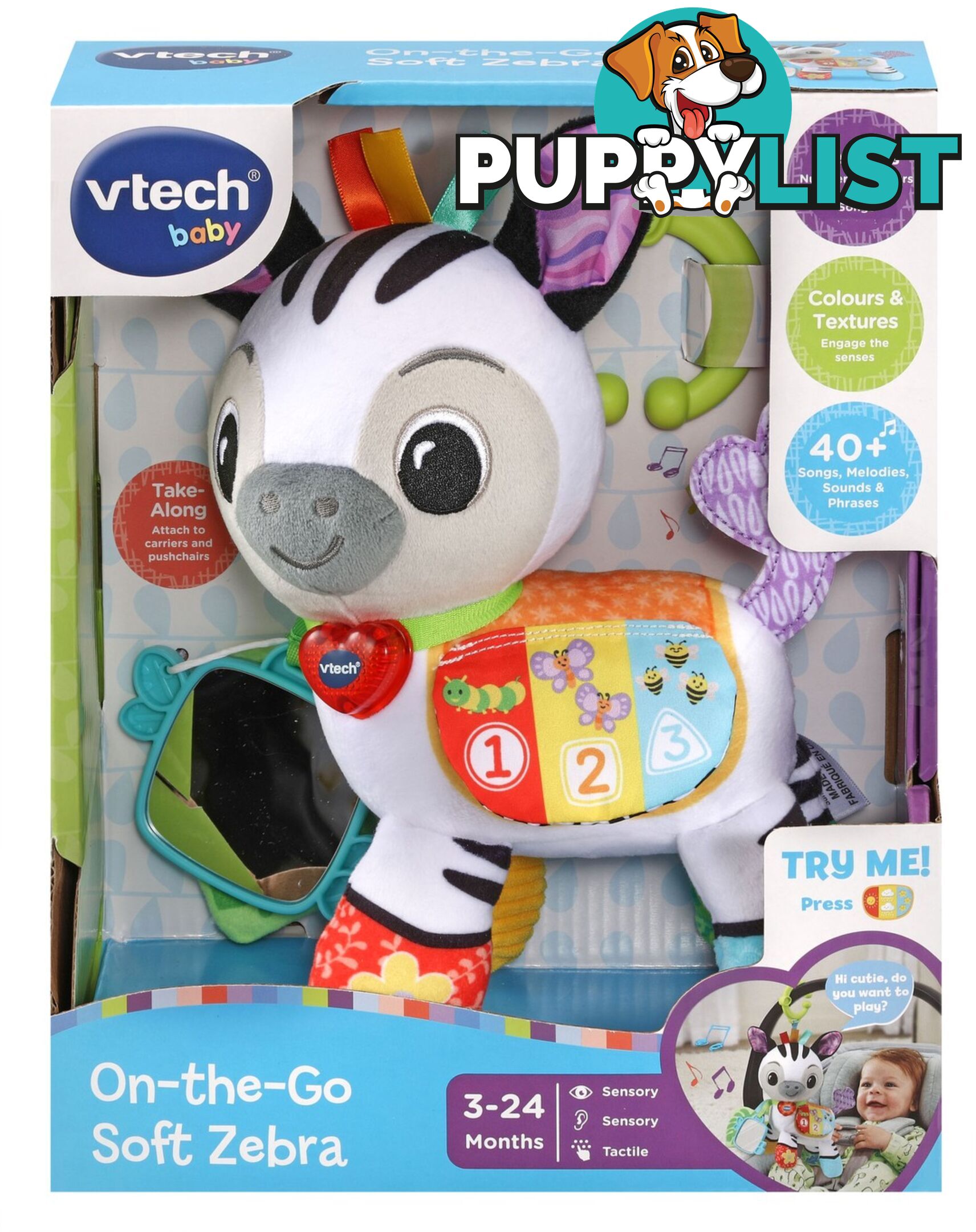 Vtech - On The Go Soft Zebra - Tn80550803006 - 3417765508035