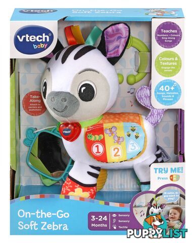 Vtech - On The Go Soft Zebra - Tn80550803006 - 3417765508035