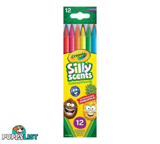 Crayola - 12 Silly Scents Twistables Colored Pencils - Bs687402 - 071662074029