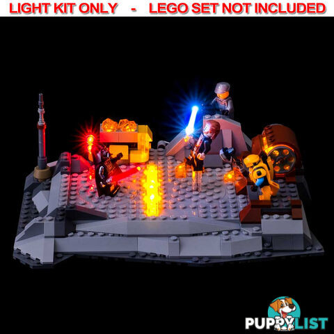 LIGHT KIT for LEGO Obi-Wan Kenobi vs. Darth Vader 75334 - Light My Bricks - 754523893495