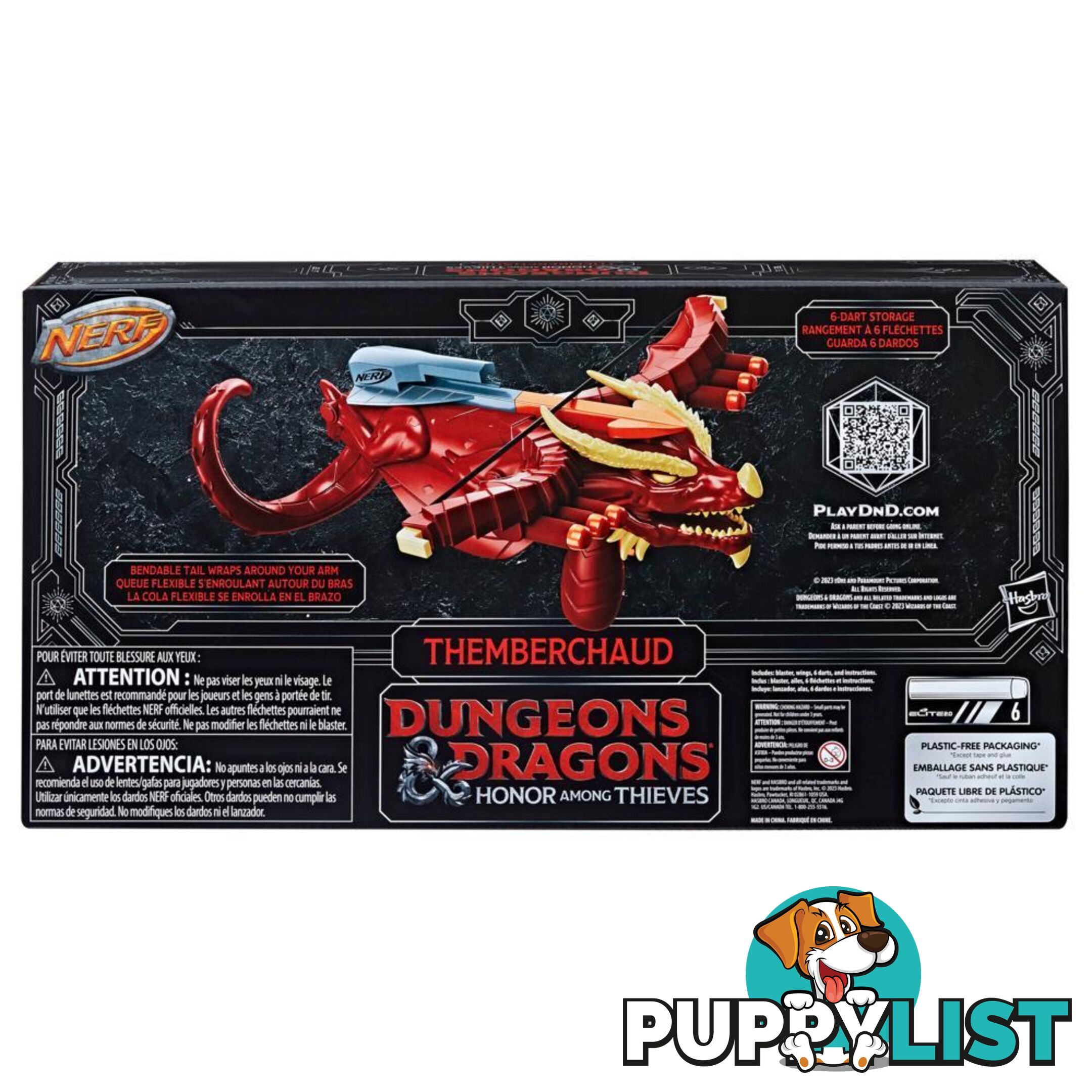 Nerf Dungeons & Dragons Themberchaud Nerf Blaster 6 Nerf Elite Darts - Hbf62752210 - 195166205885