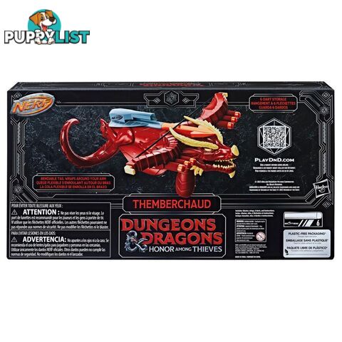 Nerf Dungeons & Dragons Themberchaud Nerf Blaster 6 Nerf Elite Darts - Hbf62752210 - 195166205885