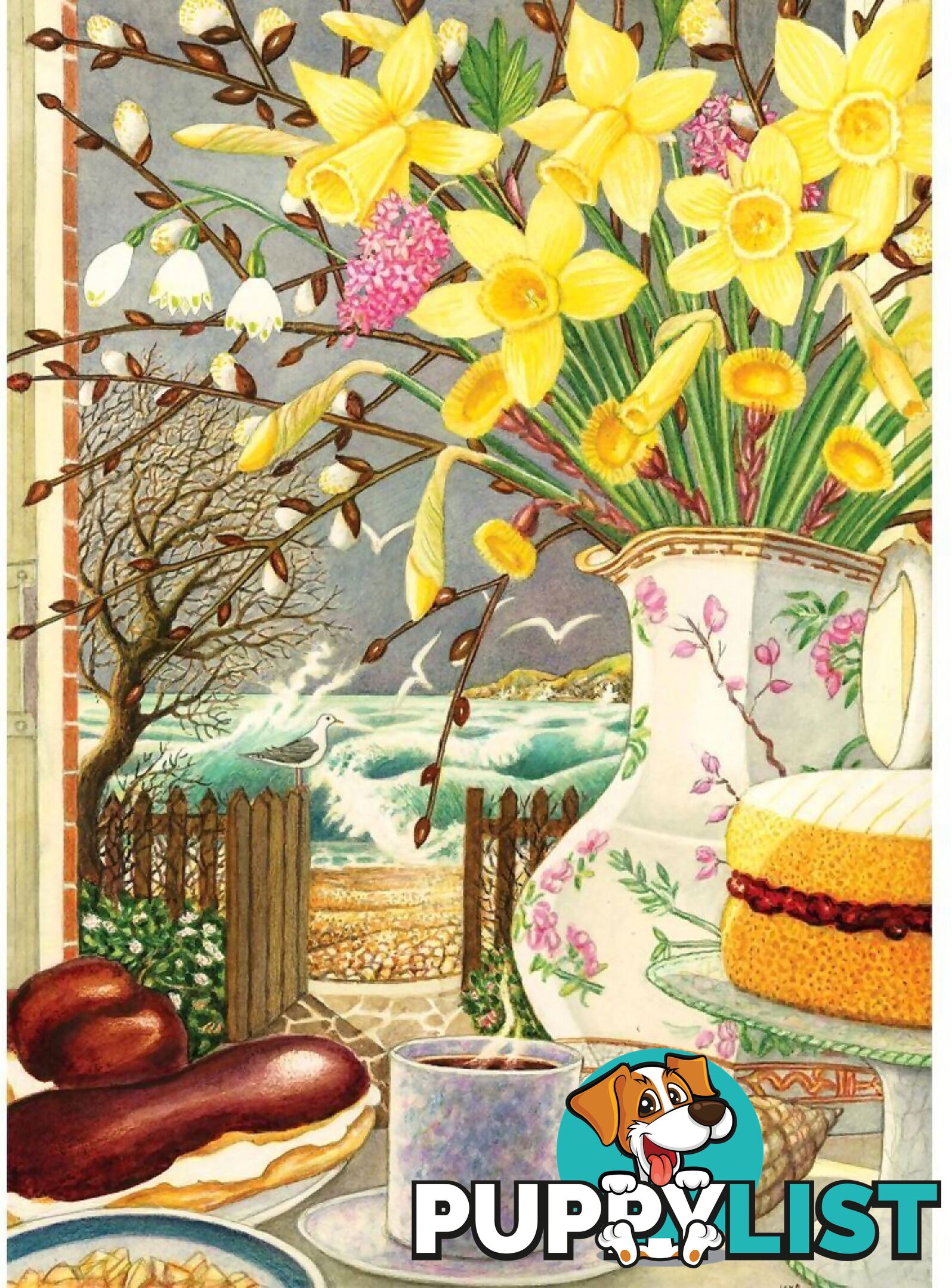 Holdson - Floral Fiesta - Daffodils By The Sea - Jigsaw Puzzle 1000 Pieces - Jdhol775552 - 9414131775552