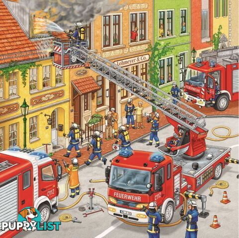 Ravensburger - Fire Brigade Run Jigsaw Puzzle 3 X 49pc - Mdrb094011 - 4005556094011