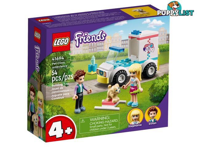 LEGO 41694 Pet Clinic Ambulance - Friends 4+ - 5702017115153