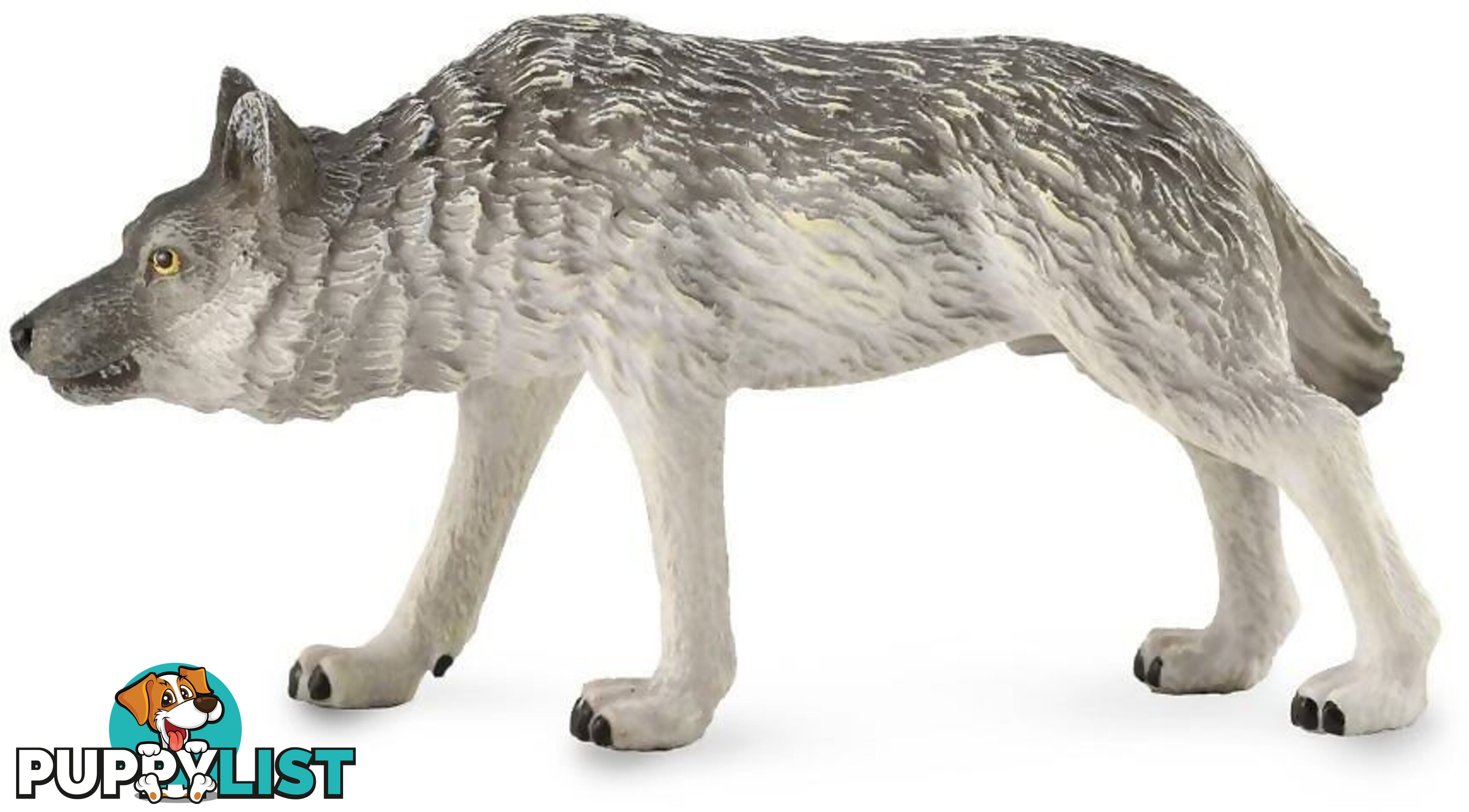 CollectA - Timber Wolf Hunting Figurine - Rpco88845 - 4892900888453