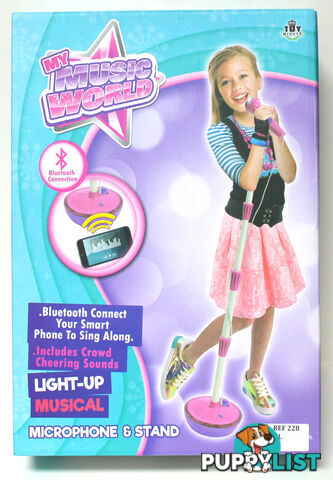 Girls Bluetooth Toy Karaoke Mic On Stand - Rd218l - 9314179012186