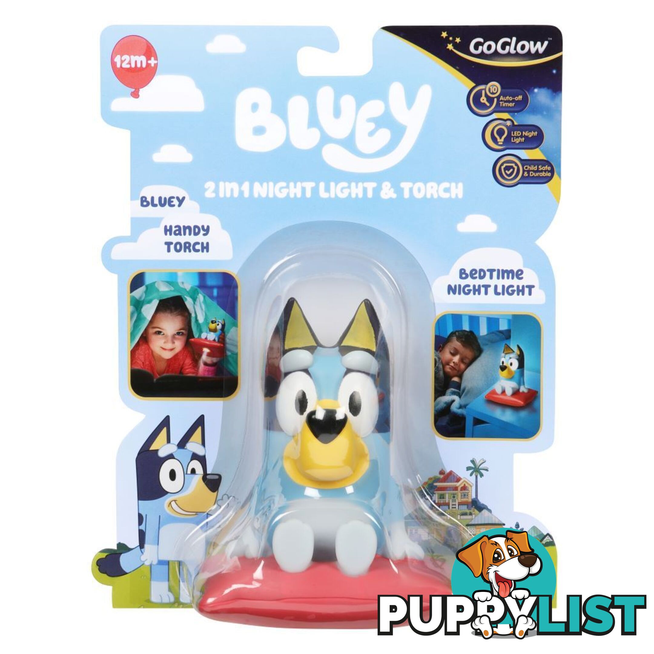 Bluey - 2 In 1 Goglow Buddy Night Light And Torch Mj14312 - 630996143124